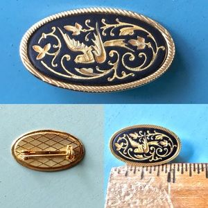 Vintage Damascene Toledo Spain Pin/Brooch